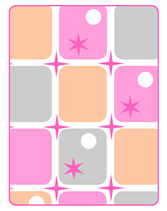 Pink Retro Greeting Card
