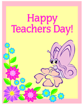 Creative Design Print on Happy Teachers Day  Teachers Appreciation Free Printable