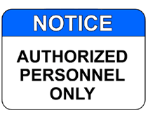 Authorized Personnel Only printable sign