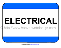 Electrical printable sign