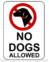 No Dogs Allowed printable sign