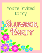 printable slumber party invitations
