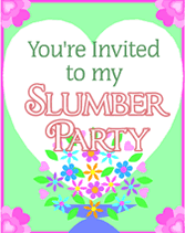 free slumber party invitations