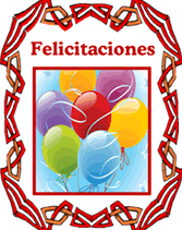 free printable Felicitaciones greeting card templates