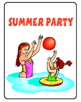 printable summer party invitations