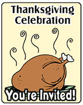 printable thanksgiving party invitations