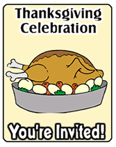 printable thanksgiving party invitations
