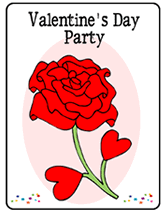 Free Valentines Party  Invitation Template