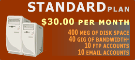 standard web hosting