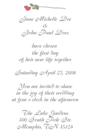 Silver wedding invitations