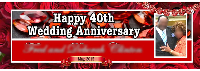 Anniversary Party Banner