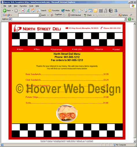 Hoover Web Templates Preview home1375 HTML Web Site Design Templates