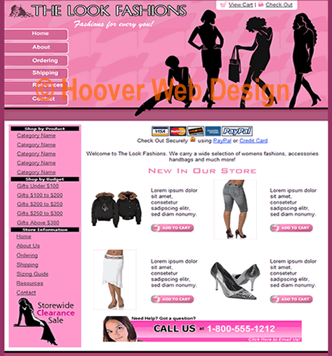Hoover Web Templates Preview home1431 HTML Web Site Design Templates