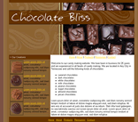 chocolate candy website template