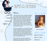 baby website design template