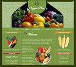 vegetables food cooking website template