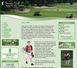 golf web templates