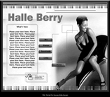 actress halle berry website template movie star celebrity web page template celebrity movie star fan
