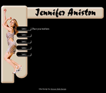 jennifer aniston web page template celebrity tv star  fan