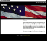 Flag Patriotic Stars and Stripes Flag US America Web Site Template