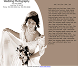 Wedding Photography Wedding Services Bride, Floral Web Site Template