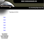 limousine driver limo car rental automobile transportation web page template