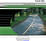 road travel driving park path trip web site template