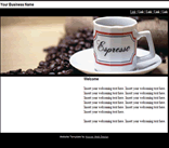 cafe coffe expresso coffe beans web site template