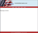 american flag web site template