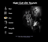 night club bar restaurant web template