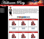 Halloween Holiday  Ecommerce Web Site Template