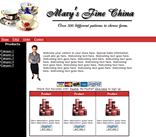 Fine China Antiques Ecommerce Web Site Template