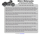 motorcycle web template