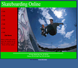 teen graffiti skateboarding web site template