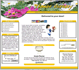 nursery floral plants web template