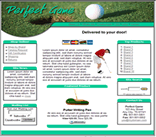 golf web template