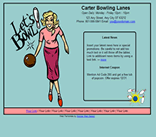 bowling alley bowl lanes web template