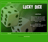 dice gambling web template