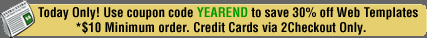 web templates coupon code