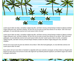 tropical web template