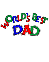 Free Printable "World's Best Dad"  Greeting Cards Template