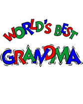 world's best grandma greeting card