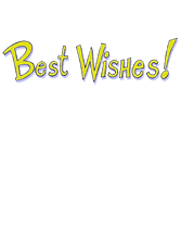 Free Printable "Best Wishes"  Greeting Cards Template