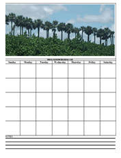trees printable calendar templates