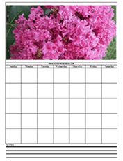 crepe printable calendar templates