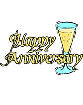 Free Printable "Happy Anniversary"  Greeting Cards Template