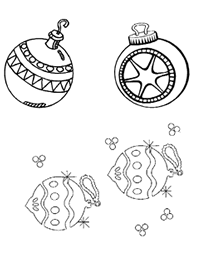 christmas ornaments cutout