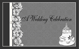 Free Floral Wedding Cake Wedding Invitation Template