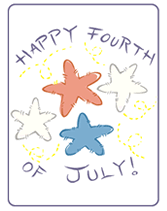 4th of july greeting cards