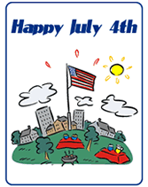 4th of july greeting cards